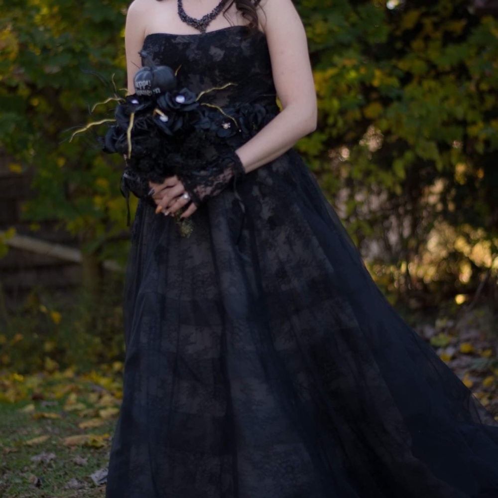 Black Vera wang wedding dress